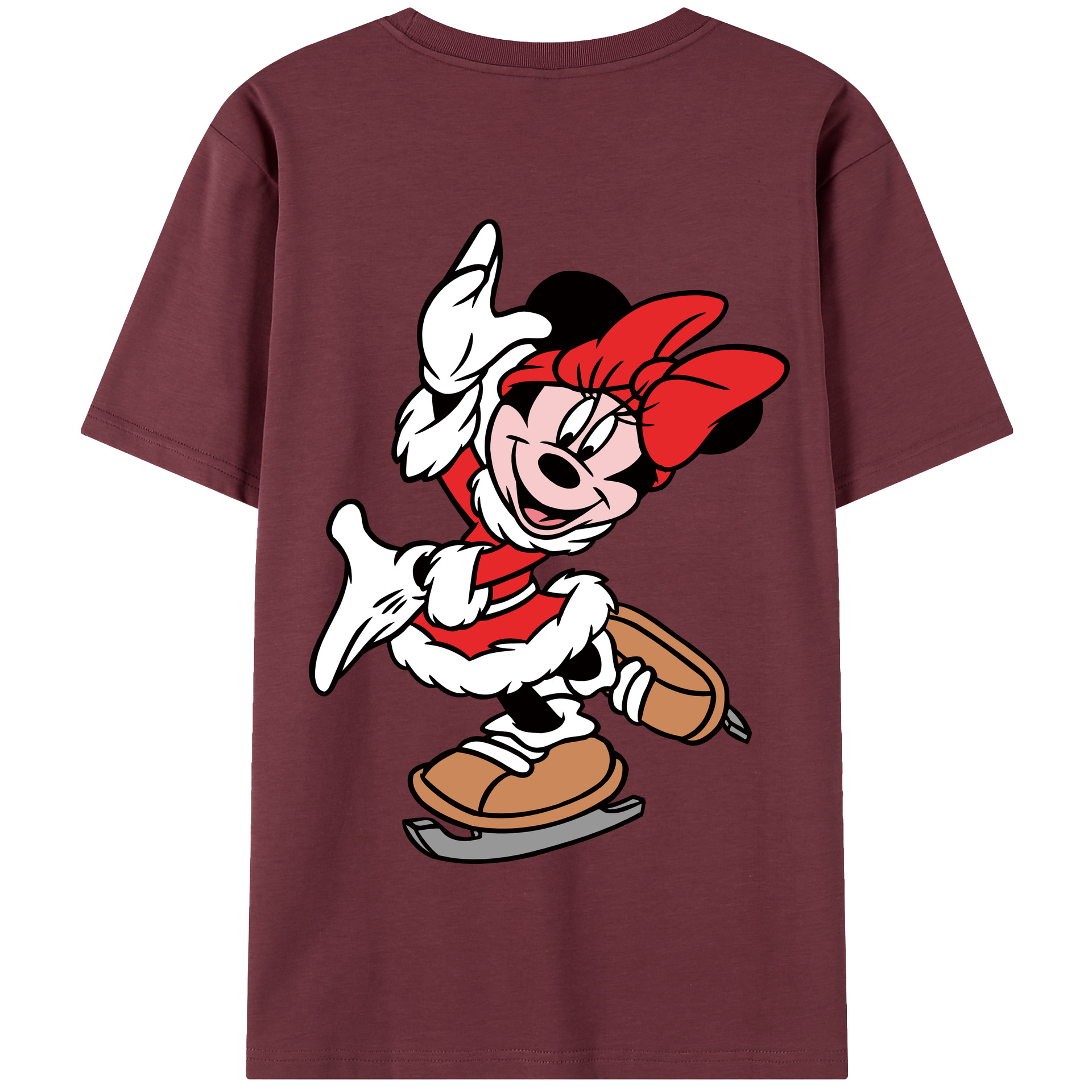 （画像用） ミッキーマウス Mickey Mouse 綿100％半袖Tシャツ（背面プリント）